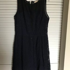 Navy blue sleeveless dress